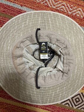 sundays Beige Patterned Sun Hat
